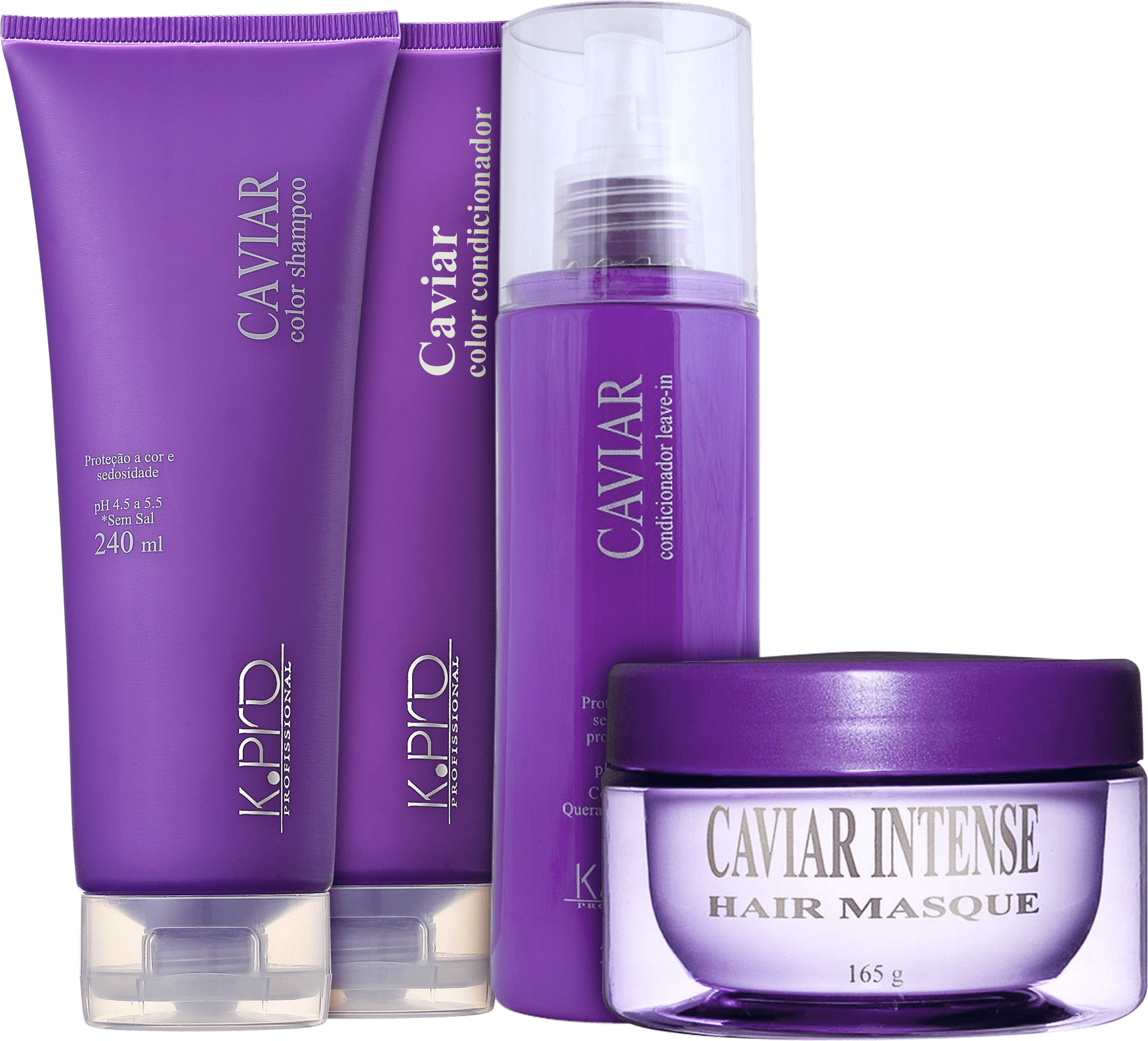 K.Pro Caviar Cabelos Finos Kit Tratamento Intenso (4 Produtos)