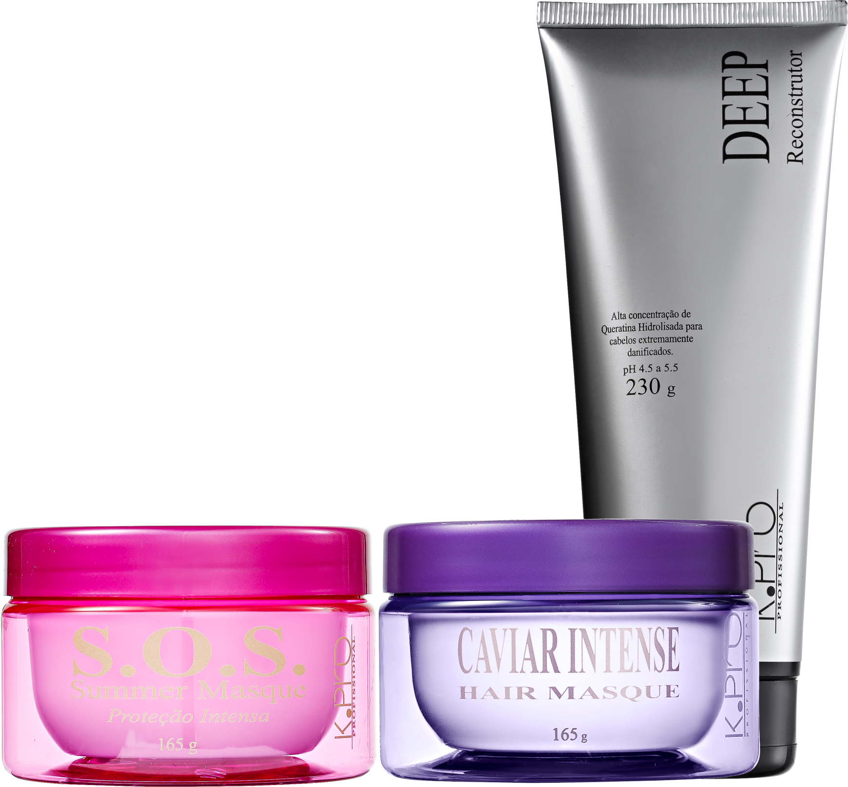 K.Pro Cronograma Capilar S.O.S Verão Kit (3 Produtos)
