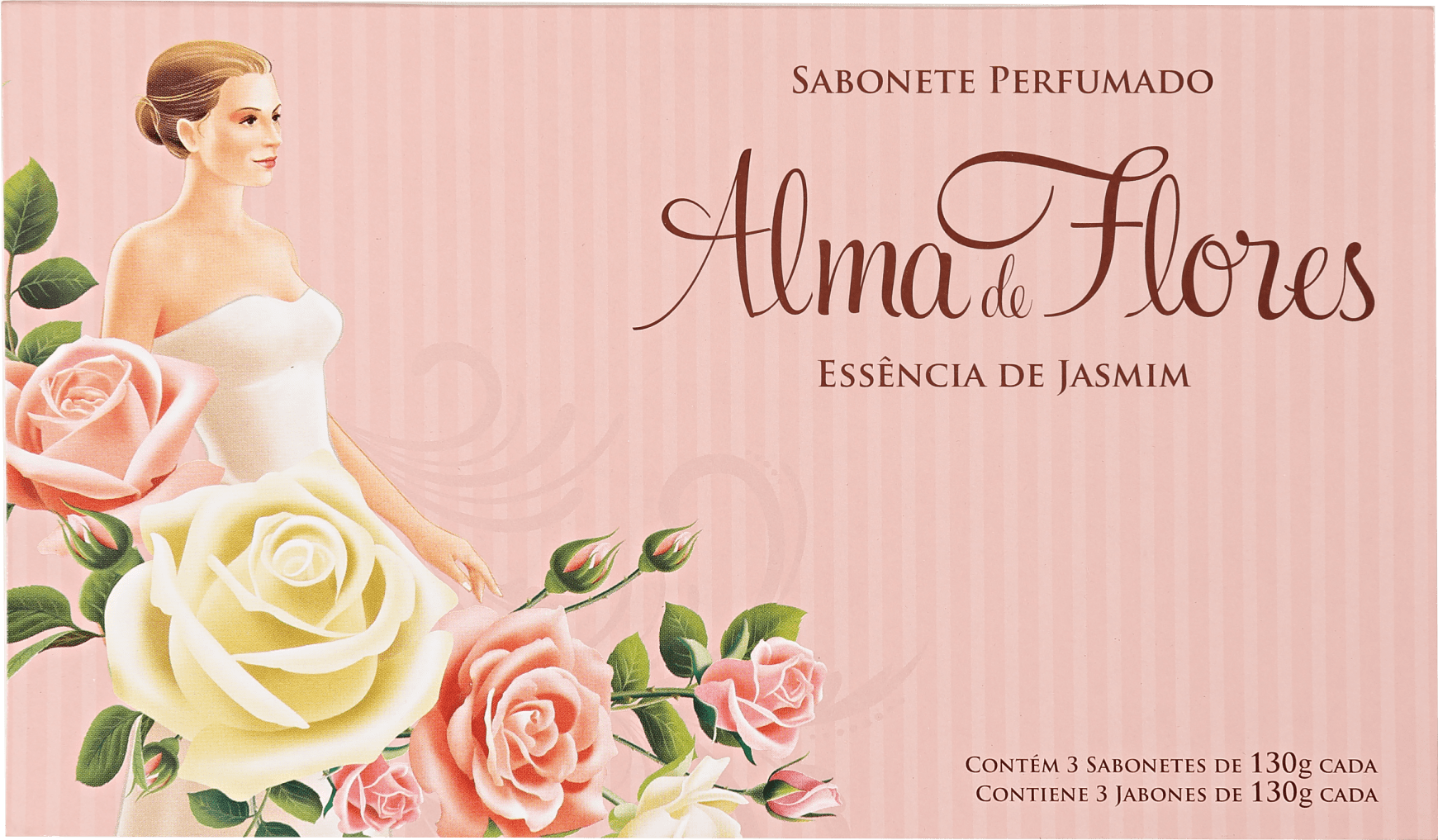 Kit Alma de Flores Essência de Jasmim - Sabonetes em Barra 3x130g
