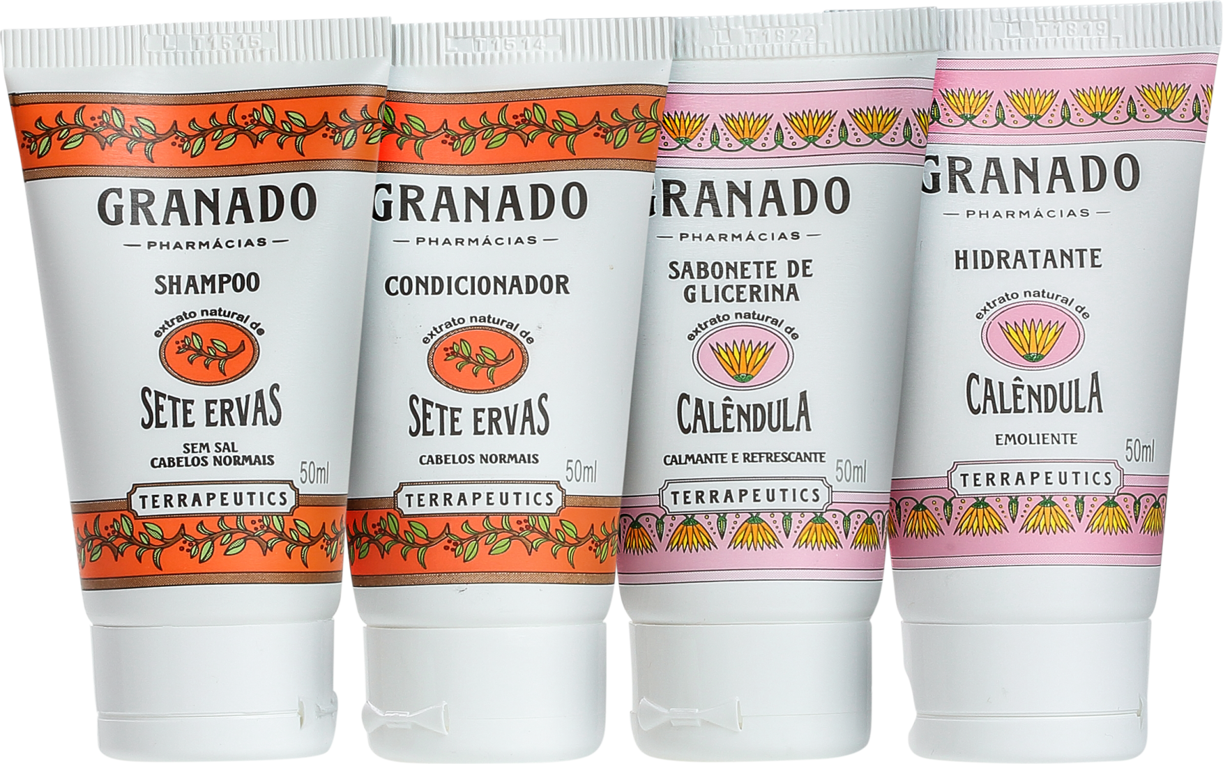 Kit Banho Granado Terrapeutics Amenities Calêndula Sete Ervas (4 produtos)