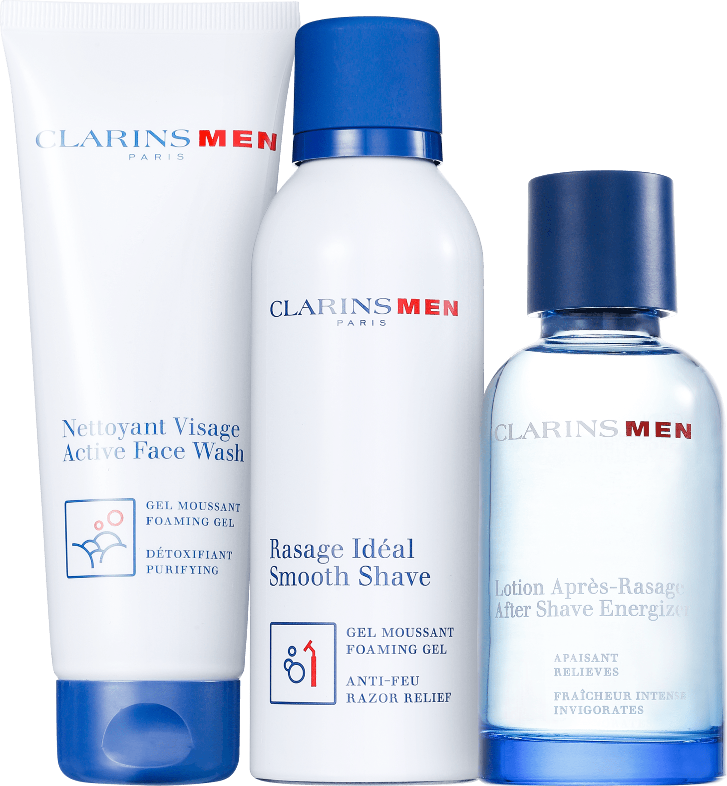 Kit Barba Clarins Men Smooth Shave (3 produtos)