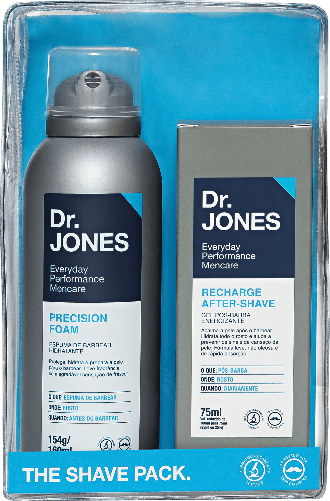Kit Barba Dr. Jones The Shave Pack (2 produtos + Estojo)