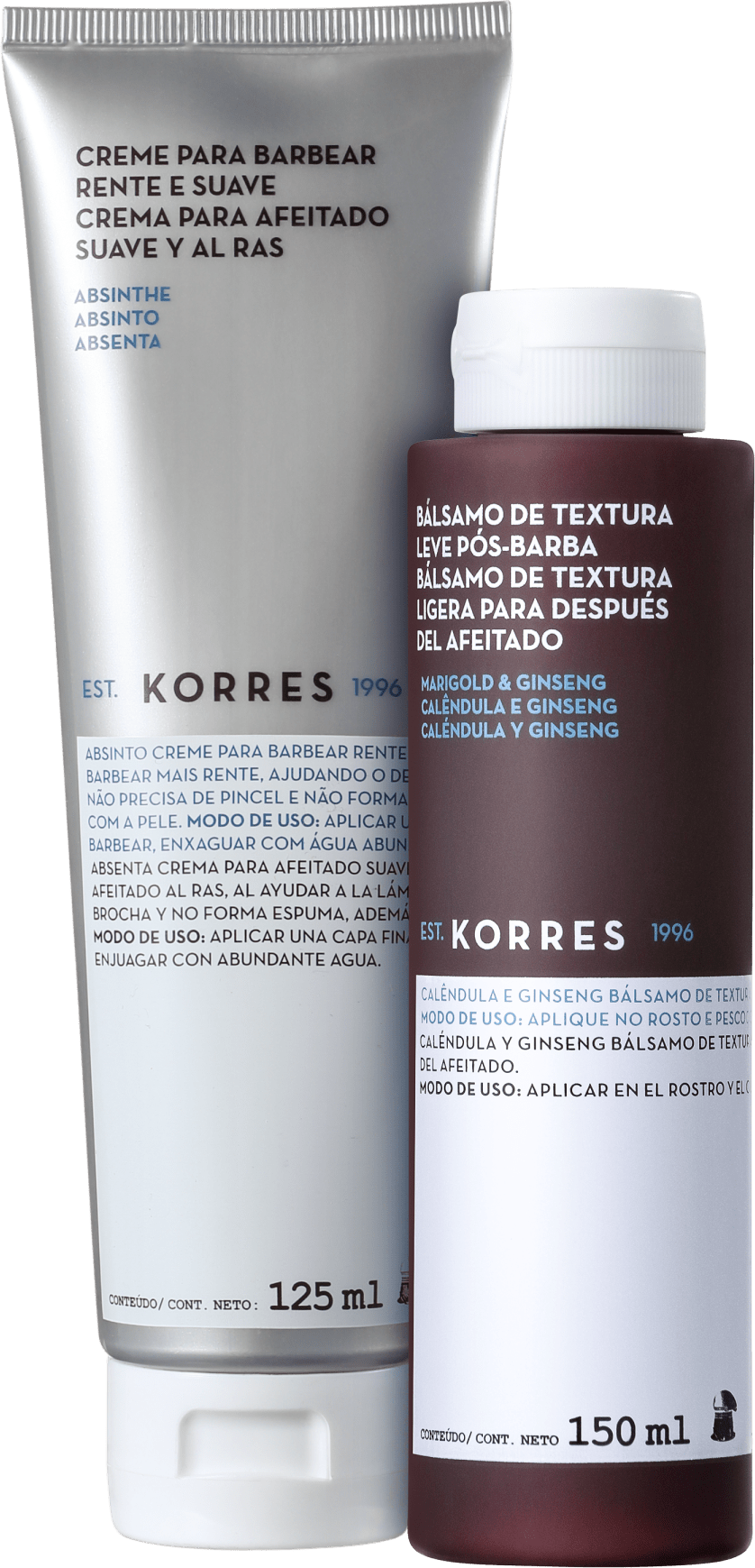 Kit Barba Korres Absinthe Marigold (2 produtos)