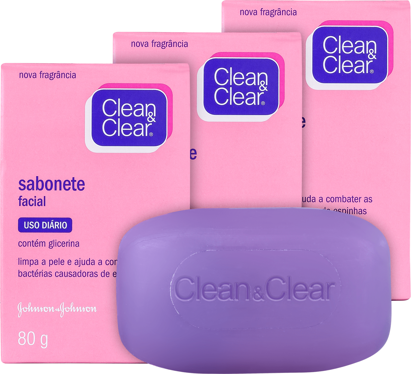 Kit Clean & Clear Uso Diário Rosto Saudável (3 produtos)