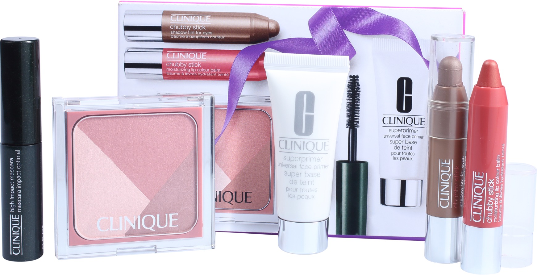 Kit Clinique Primed, Pink & Plush Gift (5 produtos)
