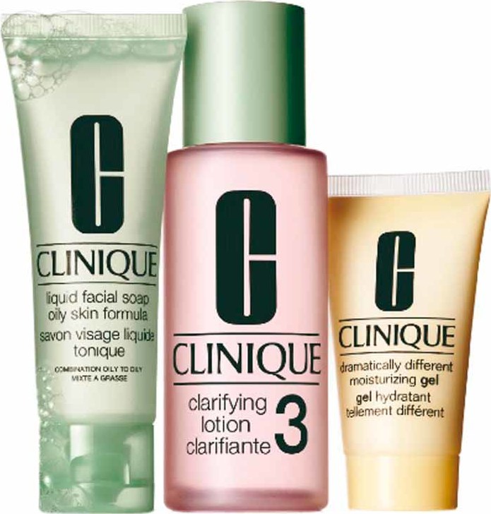Kit Clinique Sistema 3 Passos Introdução Pele 3 (3 produtos)