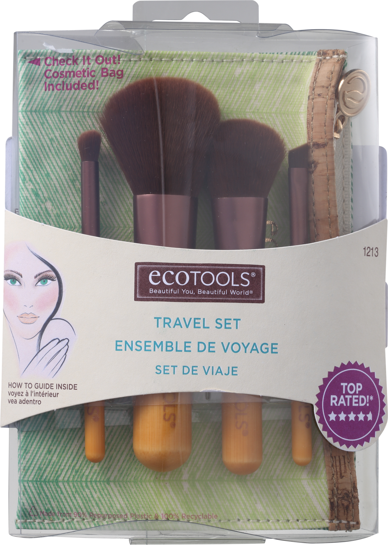 Kit de Pincéis Ecotools Five Piece Mineral (4 produtos)
