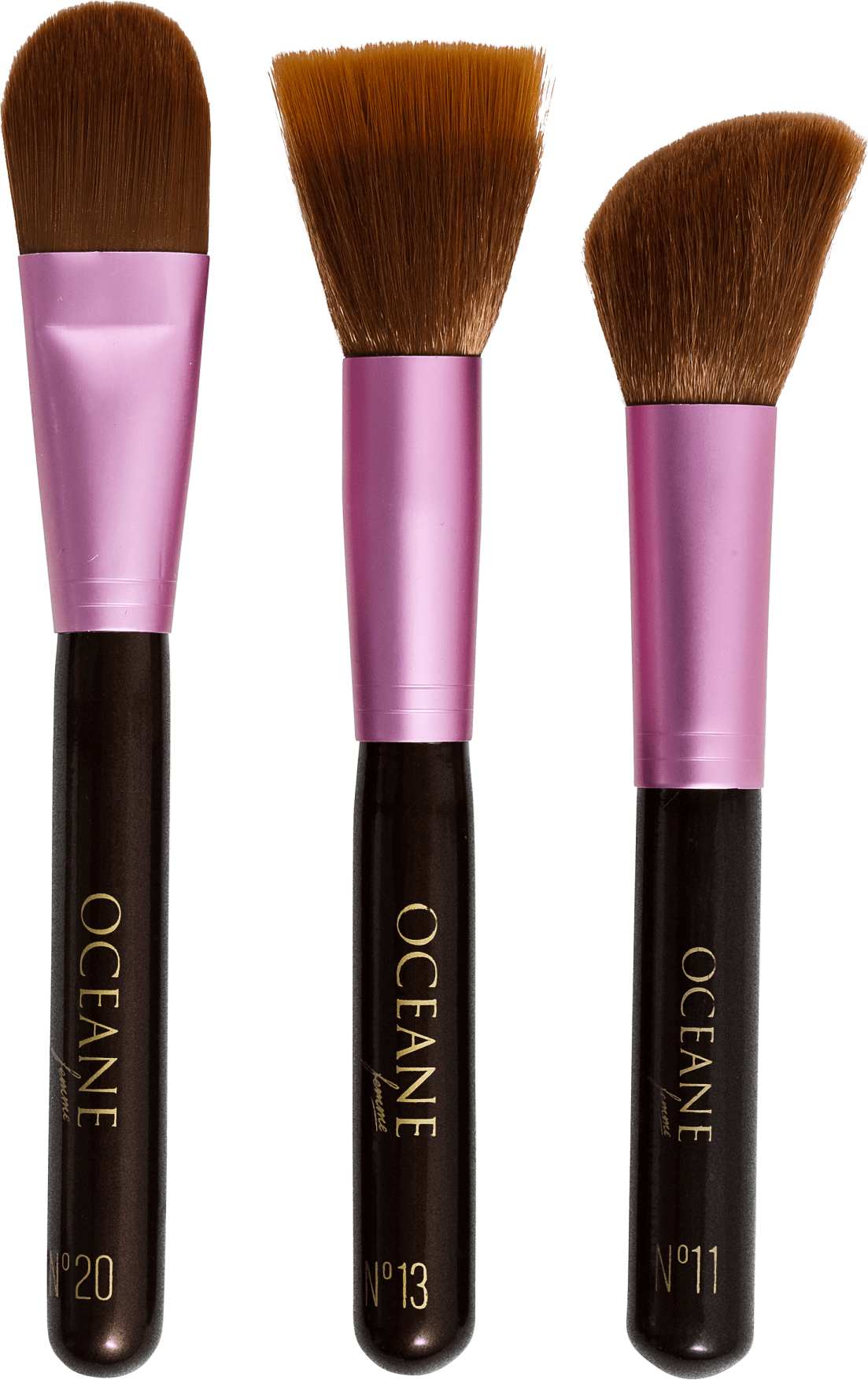 Kit de Pincéis Océane Femme Facial Brushes (3 produtos)