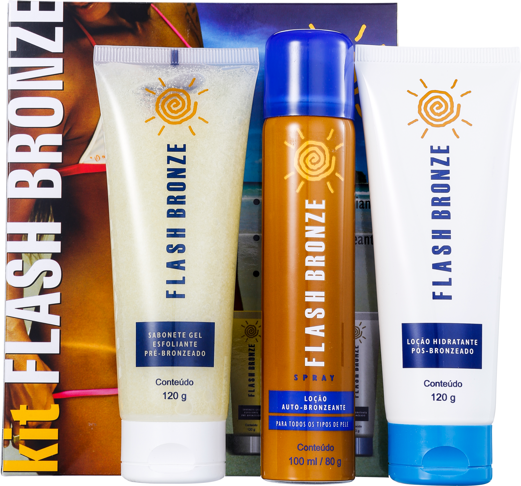 Kit Flash Bronze Autobronzeamento (3 produtos)