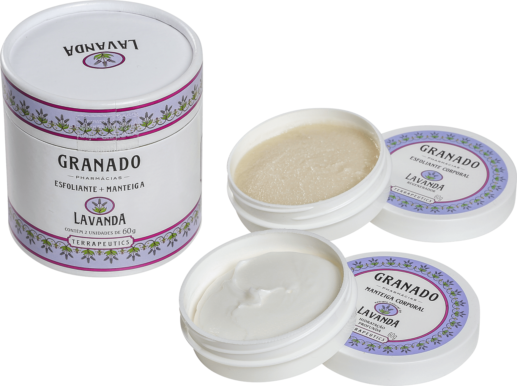 Kit Granado Terrapeutics Lavanda - Esfoliante 60g + Hidratante 60g
