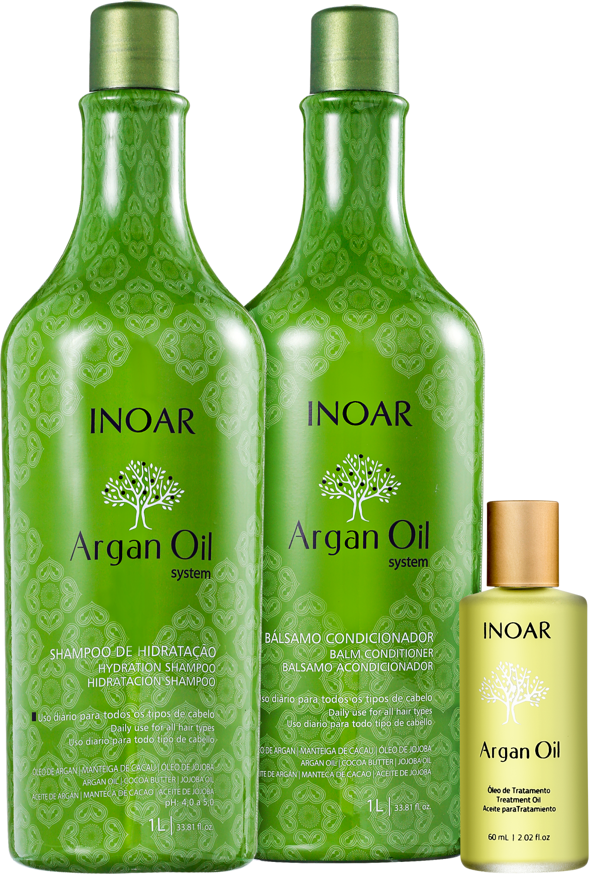 Kit Inoar Argan Oil Finalização (3 produtos)