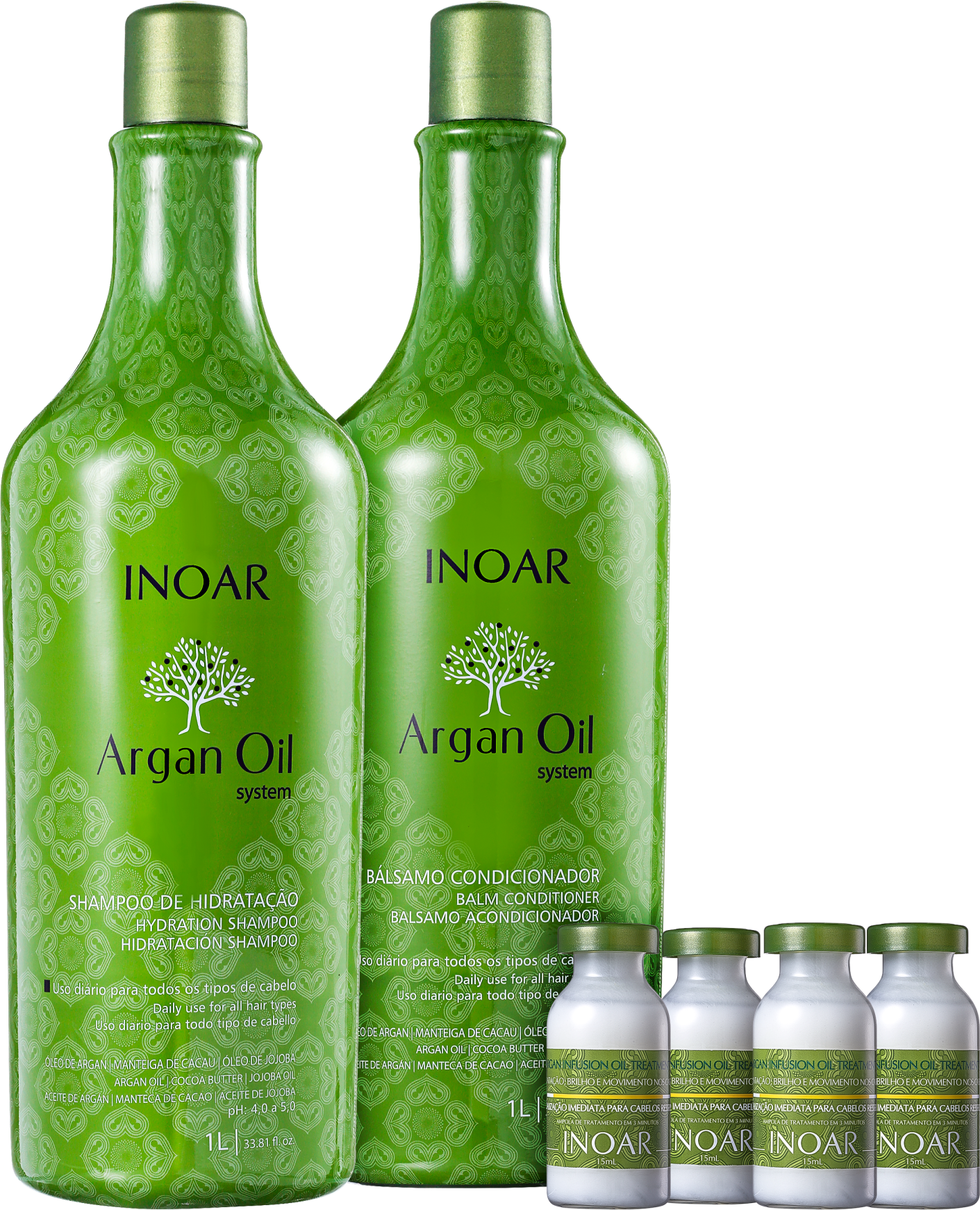 Kit Inoar Argan Oil Infusion (3 produtos)