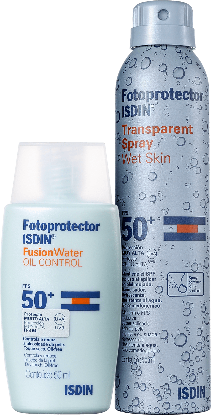Kit ISDIN Fotoprotector Oil Control Wet Skin (2 produtos)