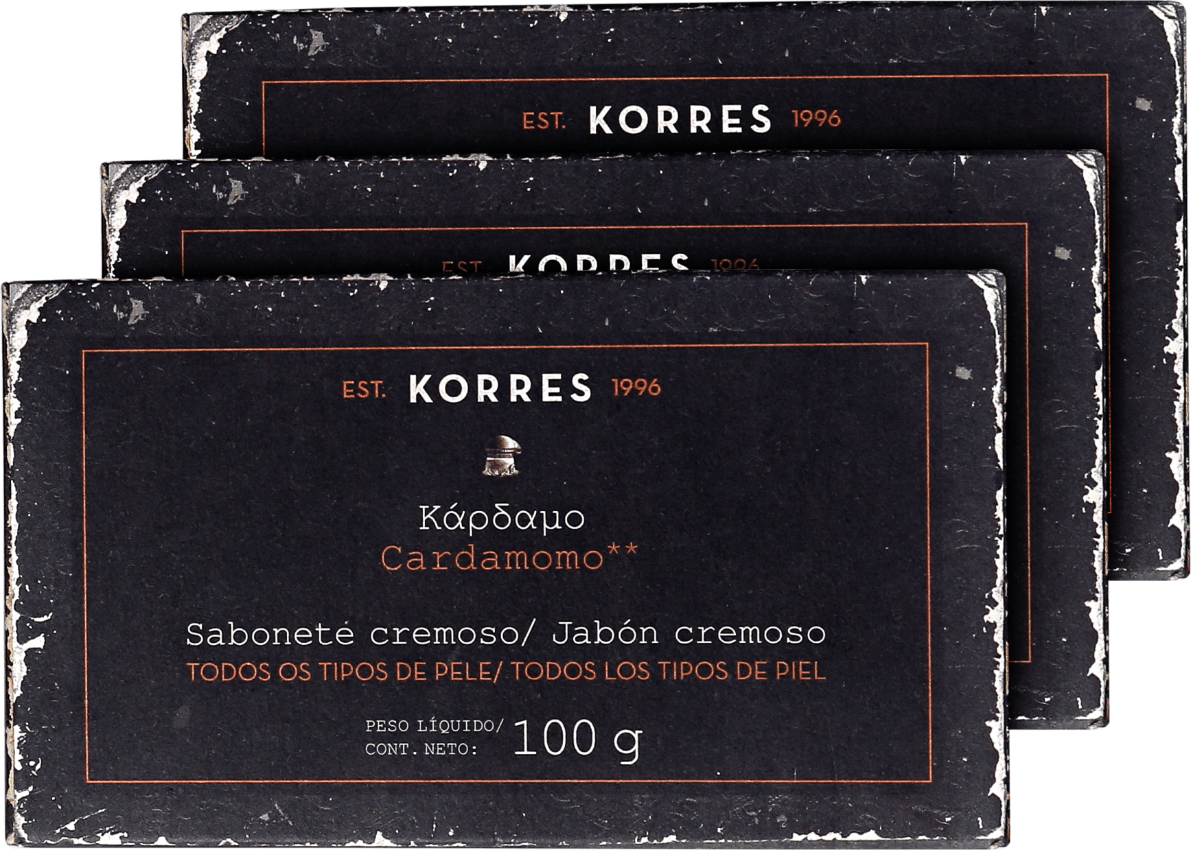 Kit Korres Cardamomo - Sabonetes em Barra 3x100g