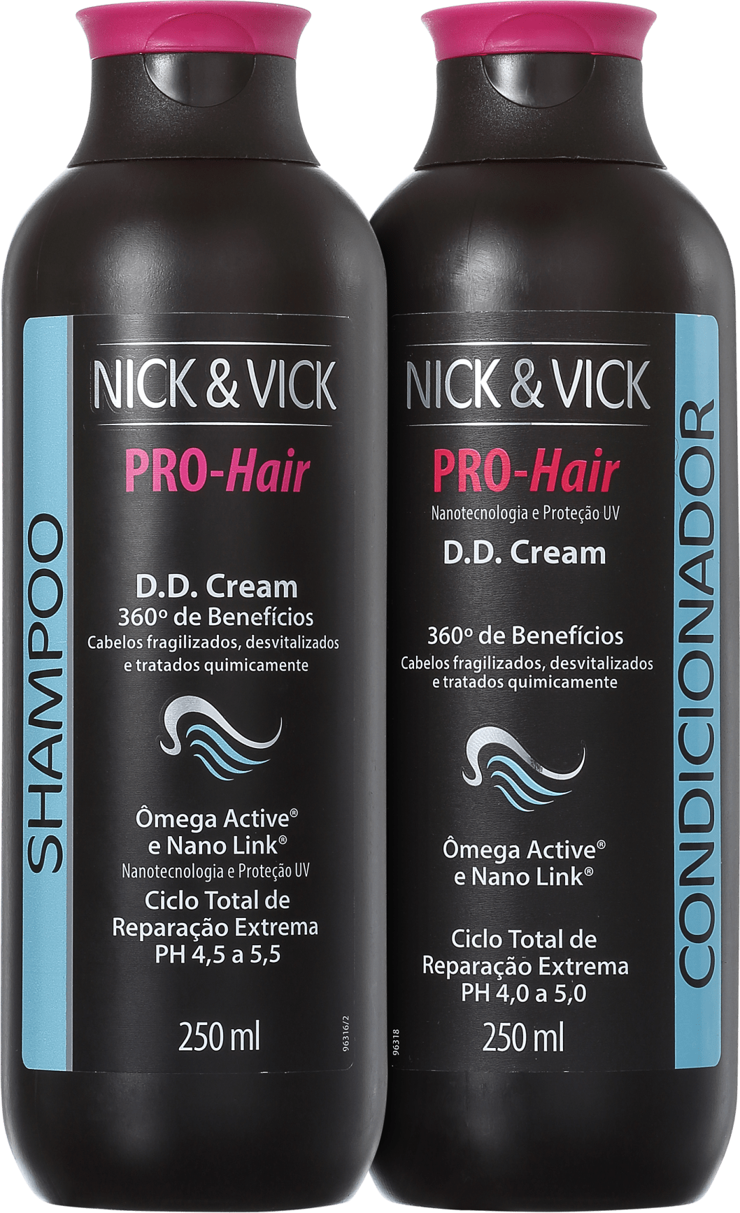 Kit Nick & Vick PRO-Hair D.D. Cream 360º Reparação Completa (2 Produtos)
