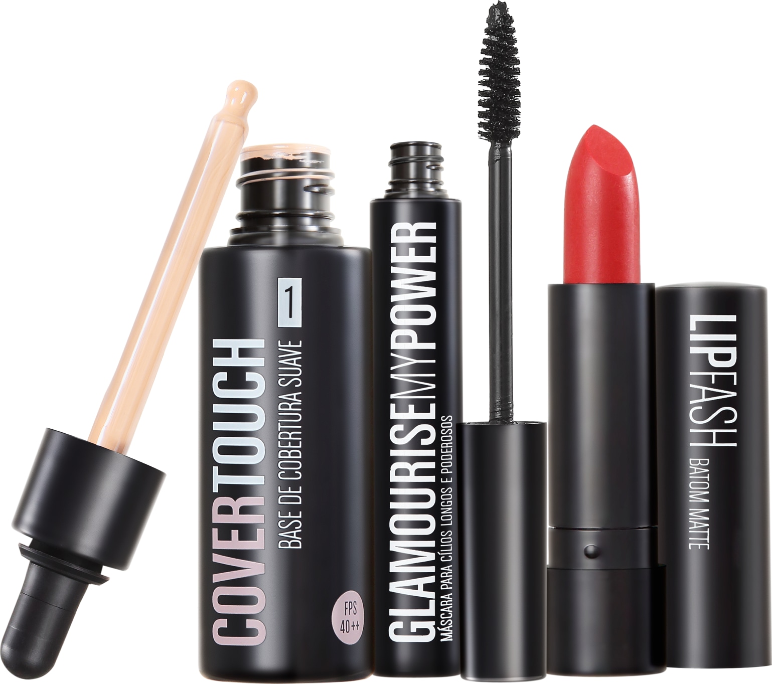 Kit Océane Femme Cover Touch 1 Glamourise Lip Fash Cassandra (3 produtos)