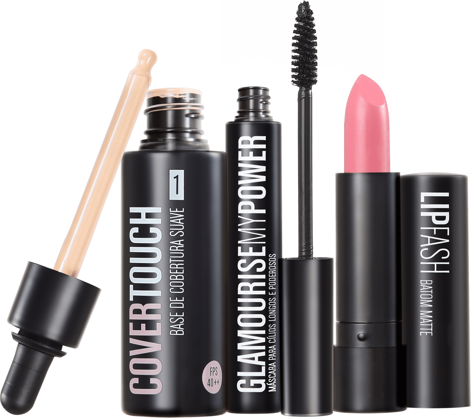 Kit Océane Femme Cover Touch 1 Glamourise Lip Fash Vive La Vie (3 produtos)