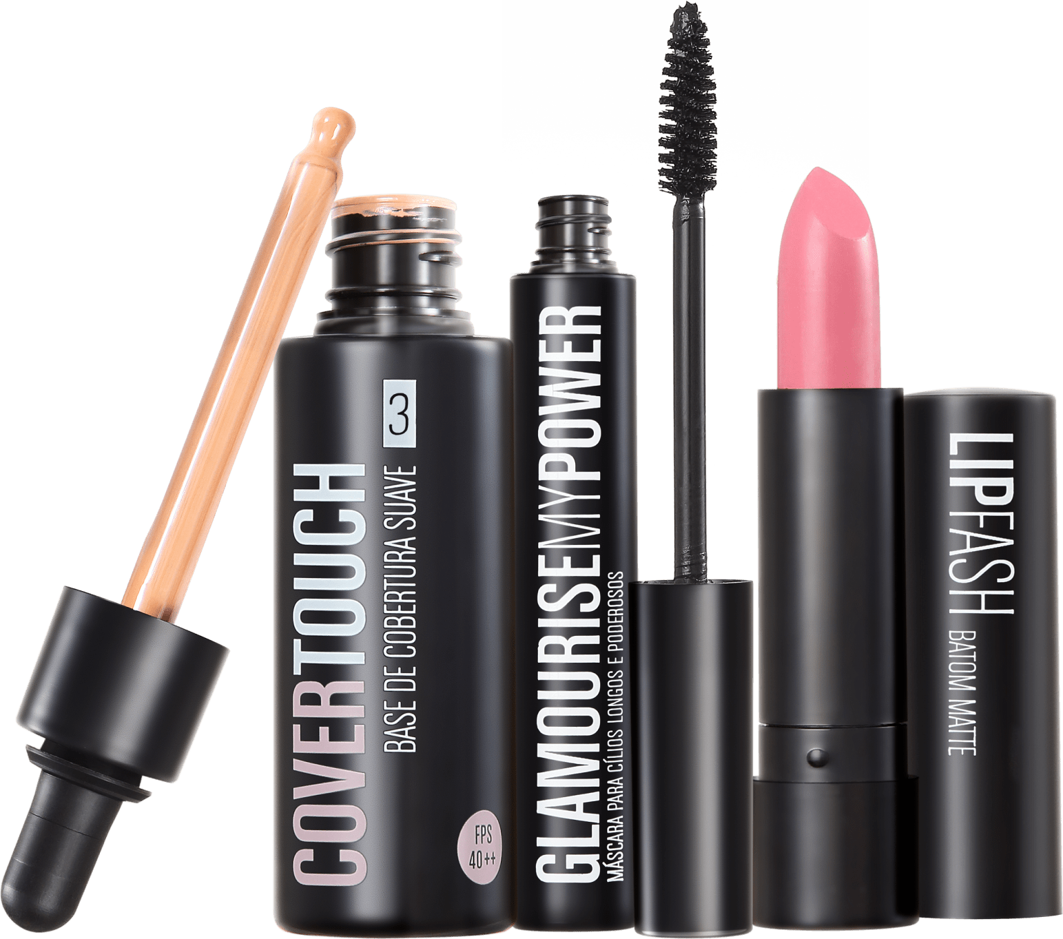 Kit Océane Femme Cover Touch 3 Glamourise Lip Fash Vive La Vie (3 produtos)
