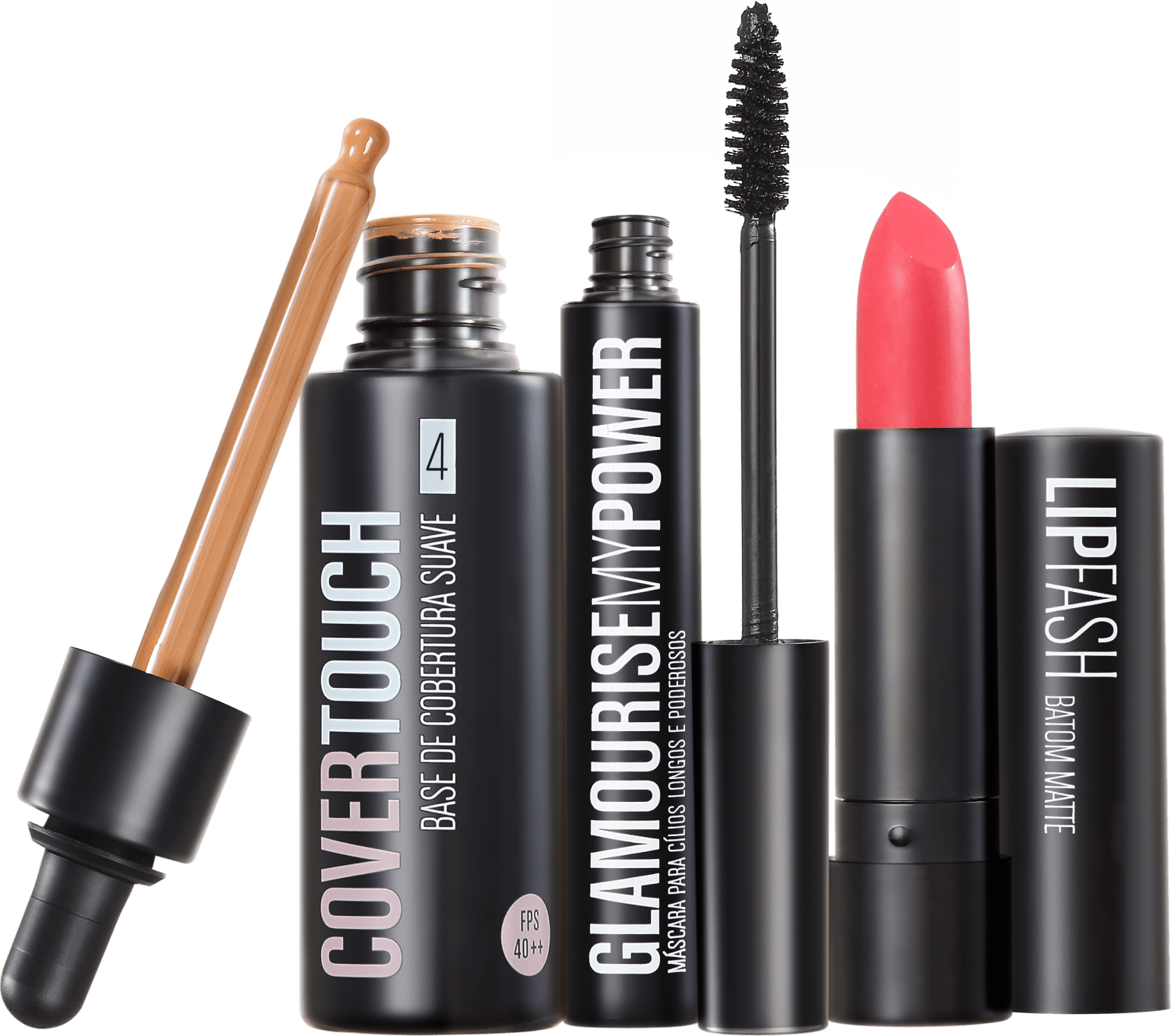 Kit Océane Femme Cover Touch 4 Glamourise Lip Fash Apocalips (3 produtos)