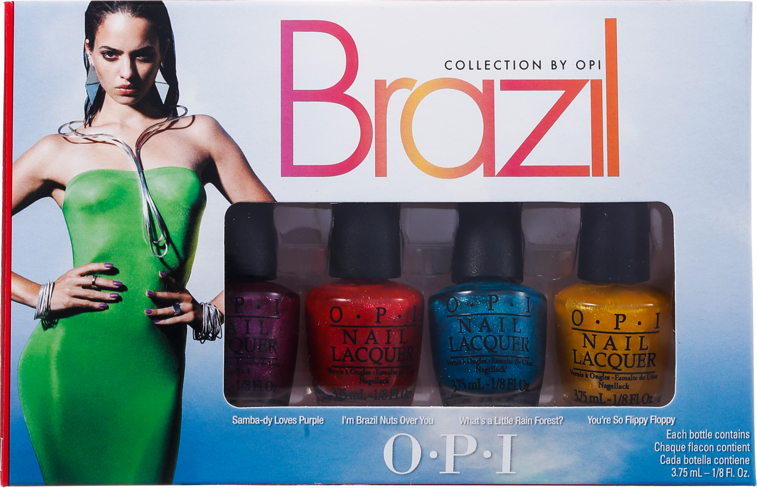 Kit OPI Brazil Collection Beachsandies de Esmaltes (4 miniaturas)