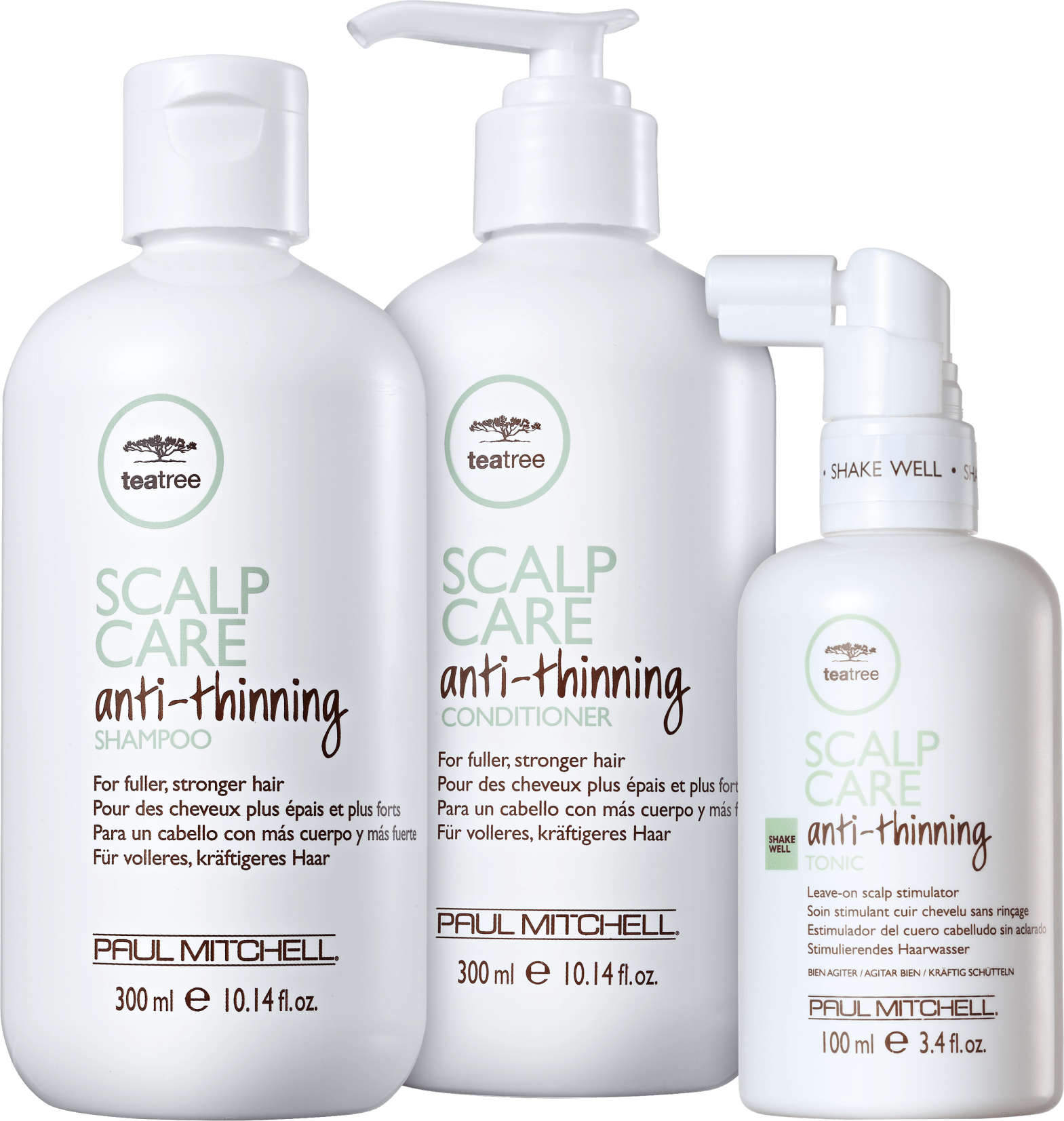 Kit Paul Mitchell Tea Tree Anti-Thinning Completo (3 Produtos)