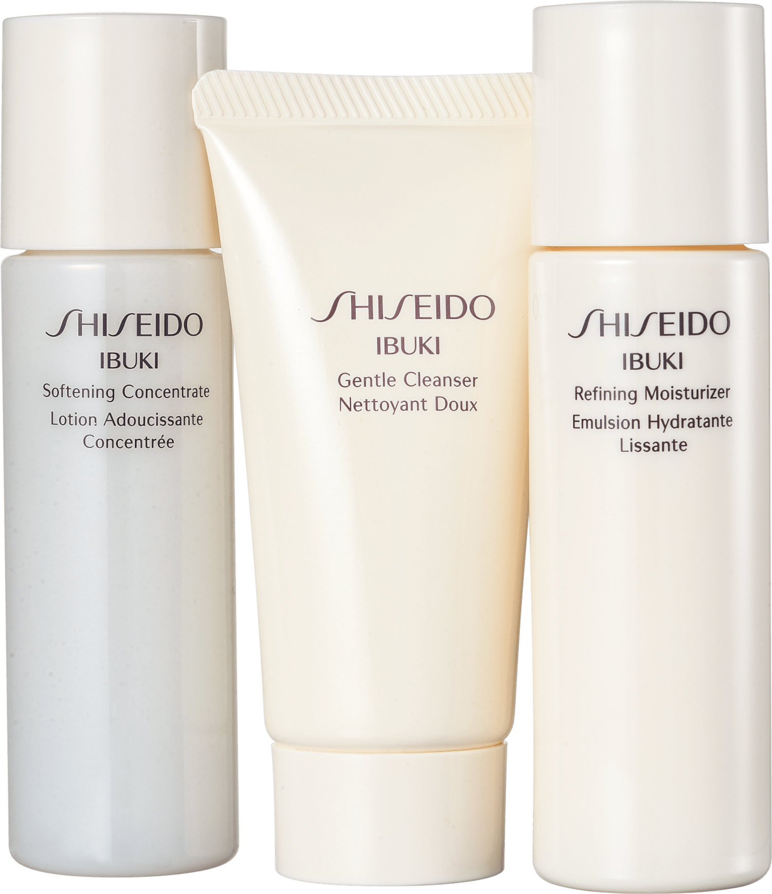 Kit Shiseido Ibuki Starter Ready (3 produtos)