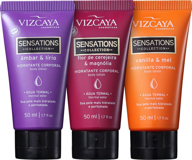 Kit Vizcaya Sensations Travel Size (3 Produtos)