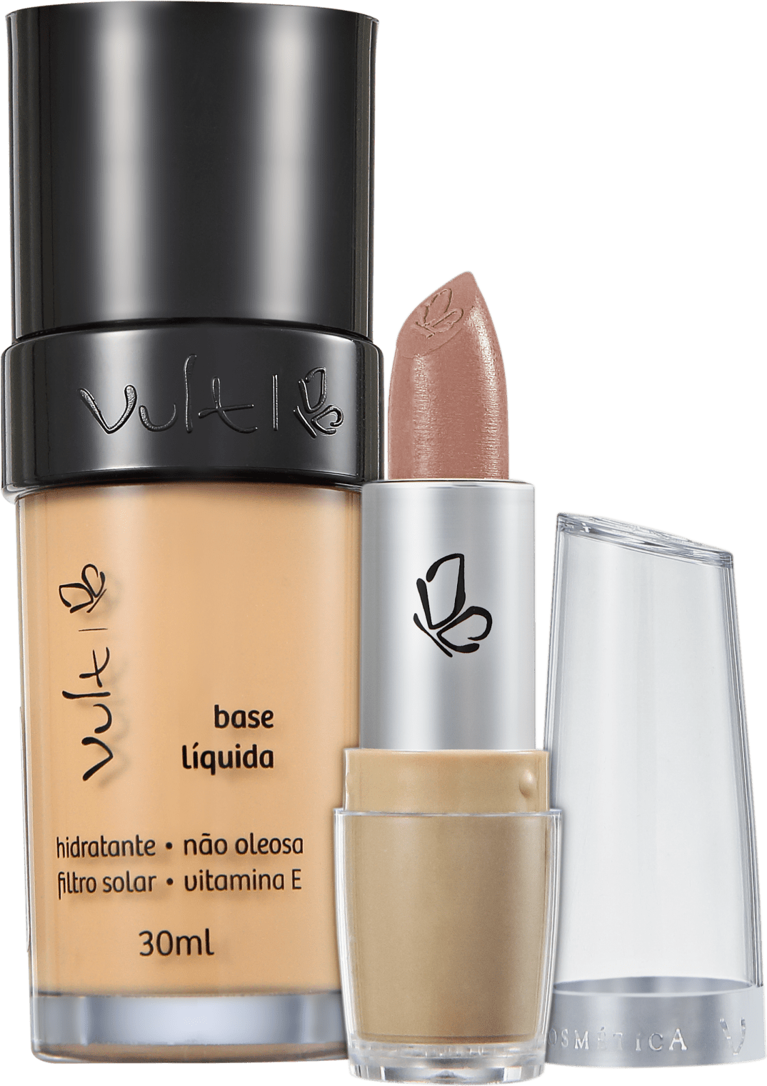 Kit Vult Make Up 03 Bege Rosa Duo (2 produtos)