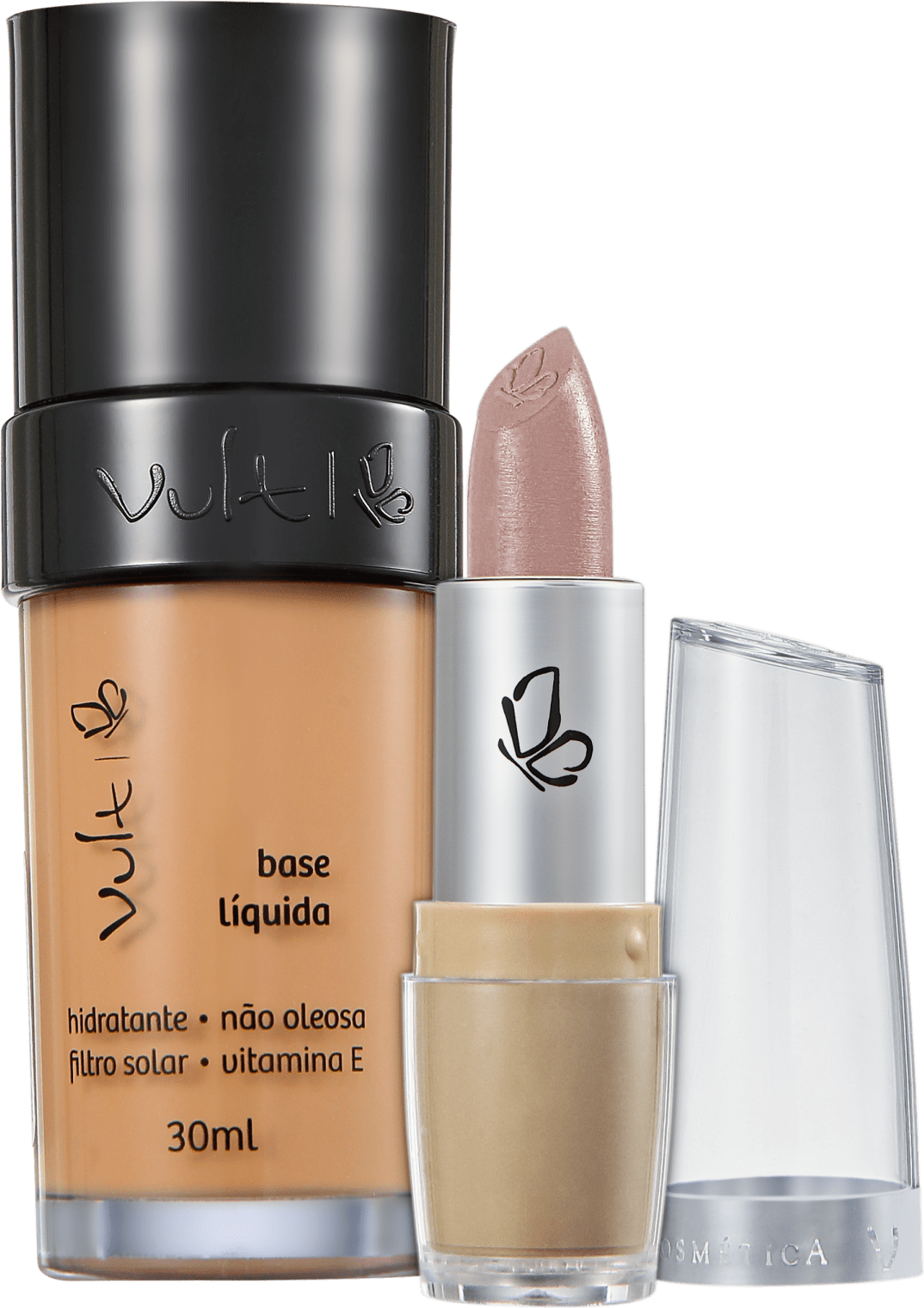 Kit Vult Make Up 04 Marrom Rosa Duo (2 produtos)