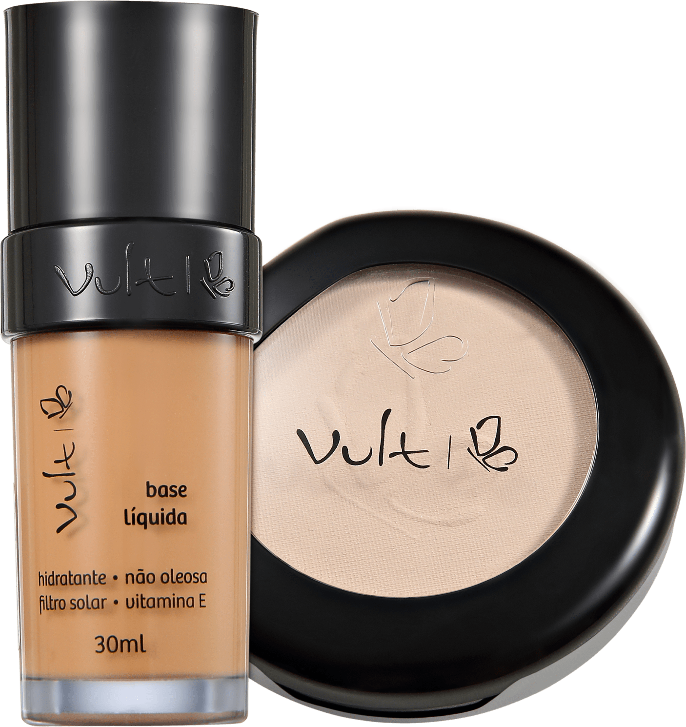 Kit Vult Make Up 04 Marrom Translúcido Duo (2 produtos)