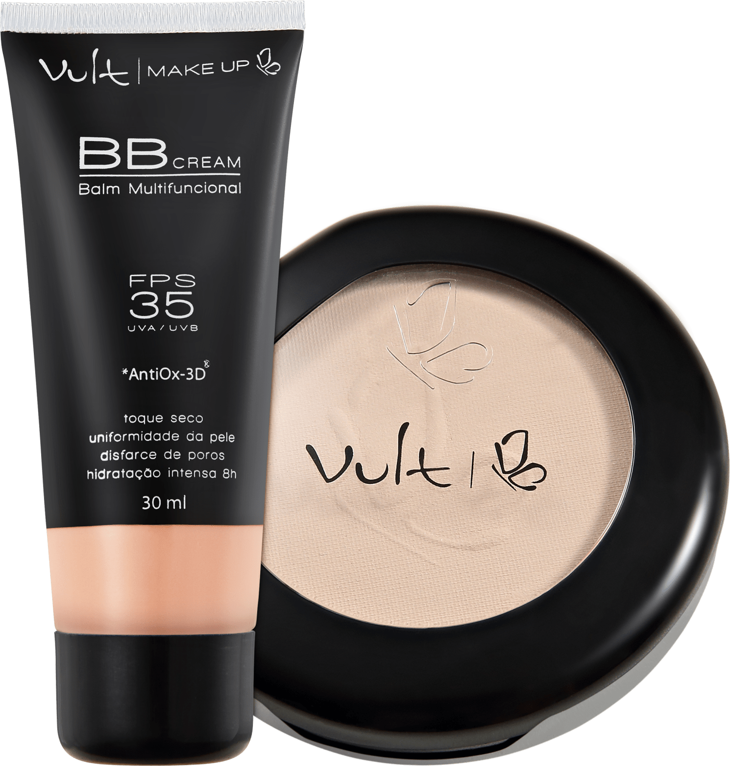 Kit Vult Make Up Balm Bege Translúcido (2 produtos)