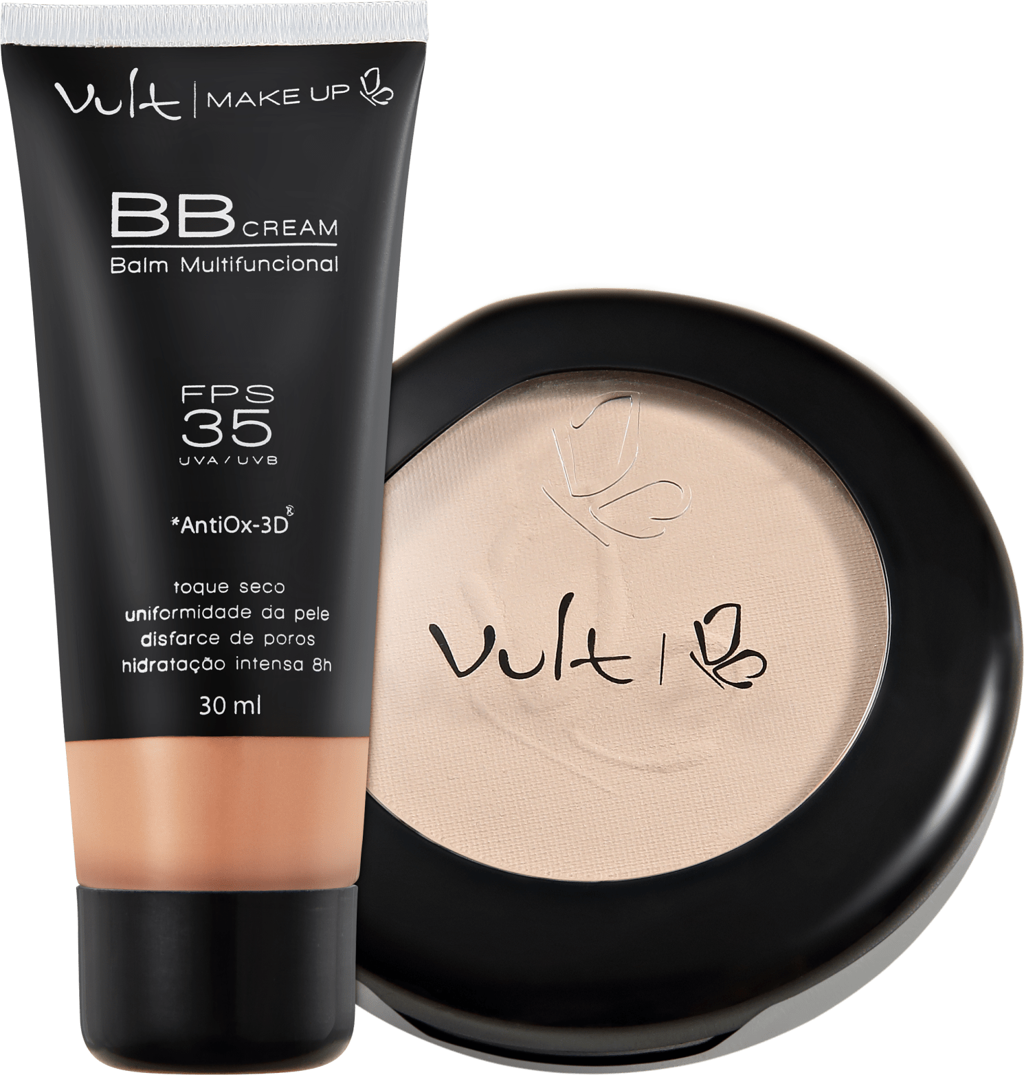 Kit Vult Make Up Balm Marrom Translúcido (2 produtos)