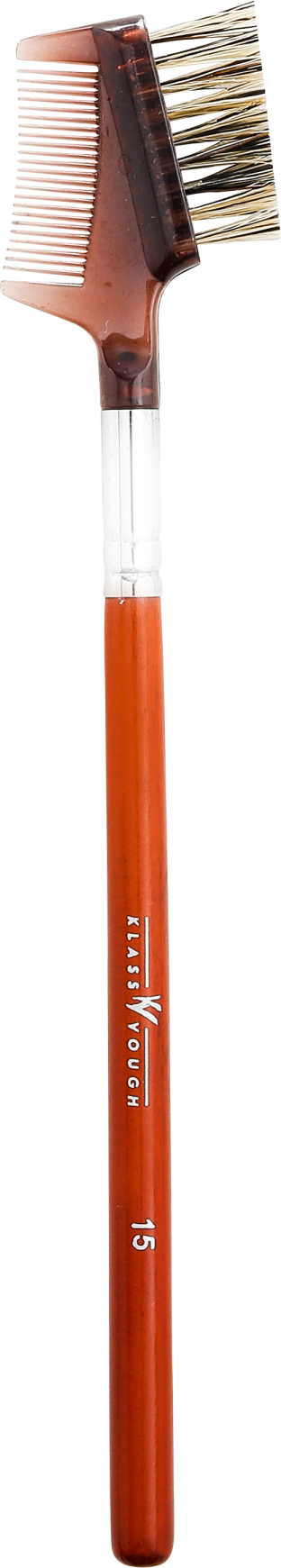 Klass Vough Brown Line 15 - Pincel para Cílios e Sobrancelhas
