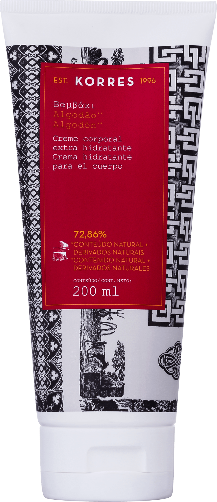 Korres Algodão - Creme Hidratante Corporal 200ml
