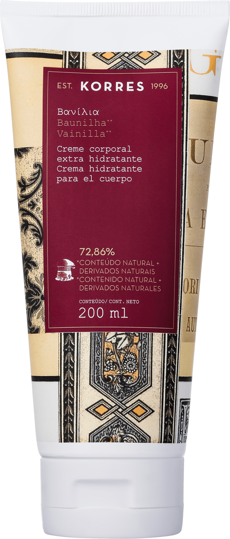Korres Baunilha - Creme Hidratante Corporal 200ml