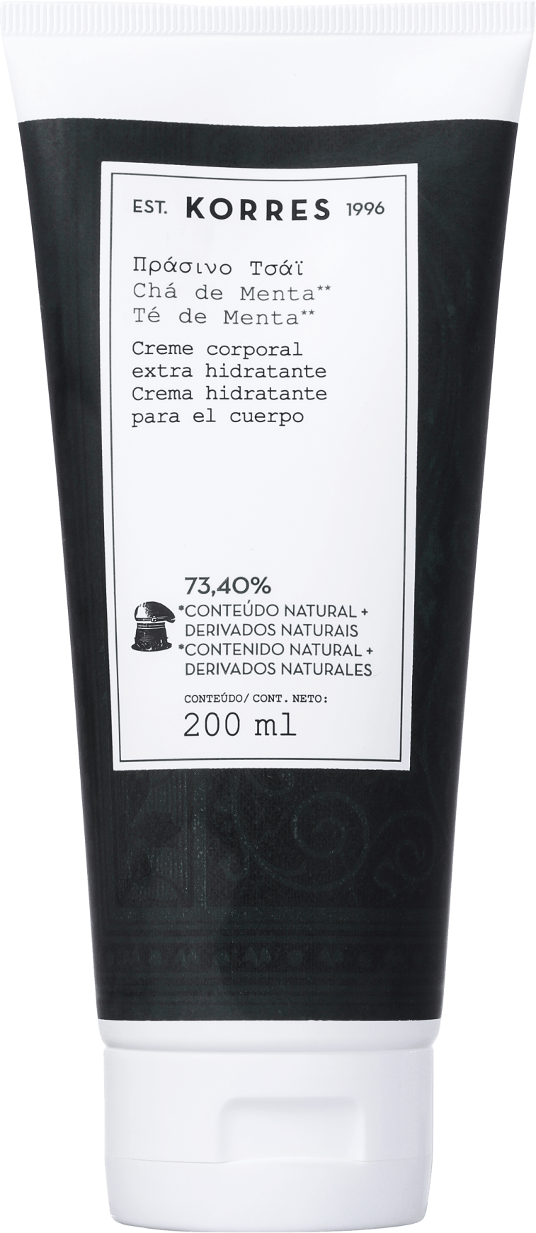 Korres Chá de Menta - Creme Hidratante Corporal 200ml