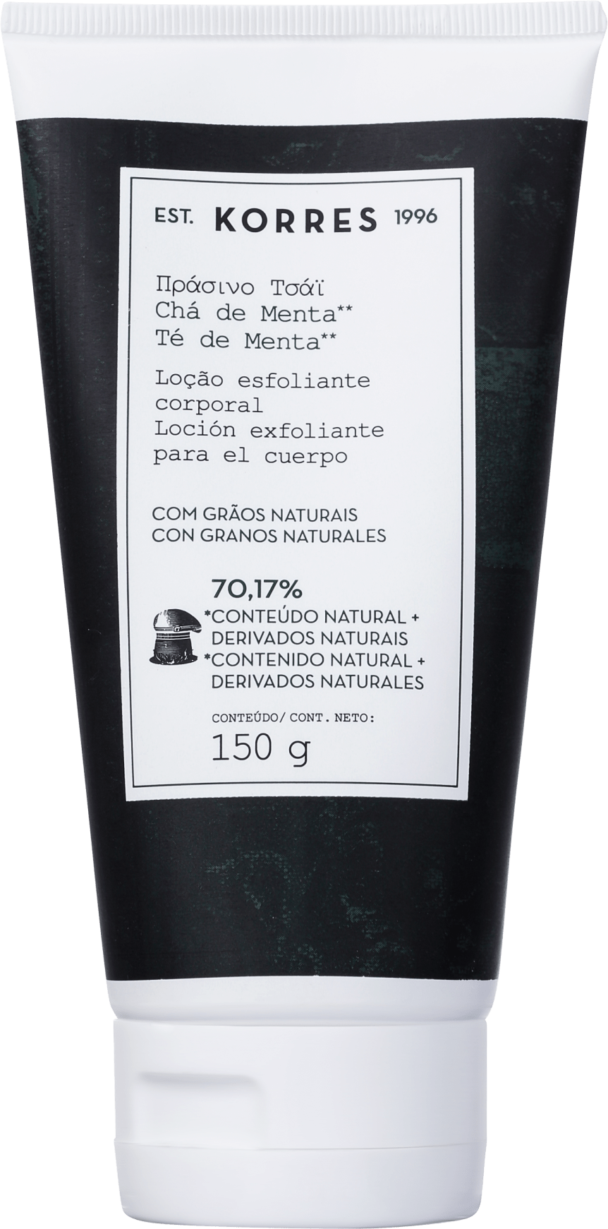 Korres Chá de Menta - Loção Esfoliante Corporal 150ml