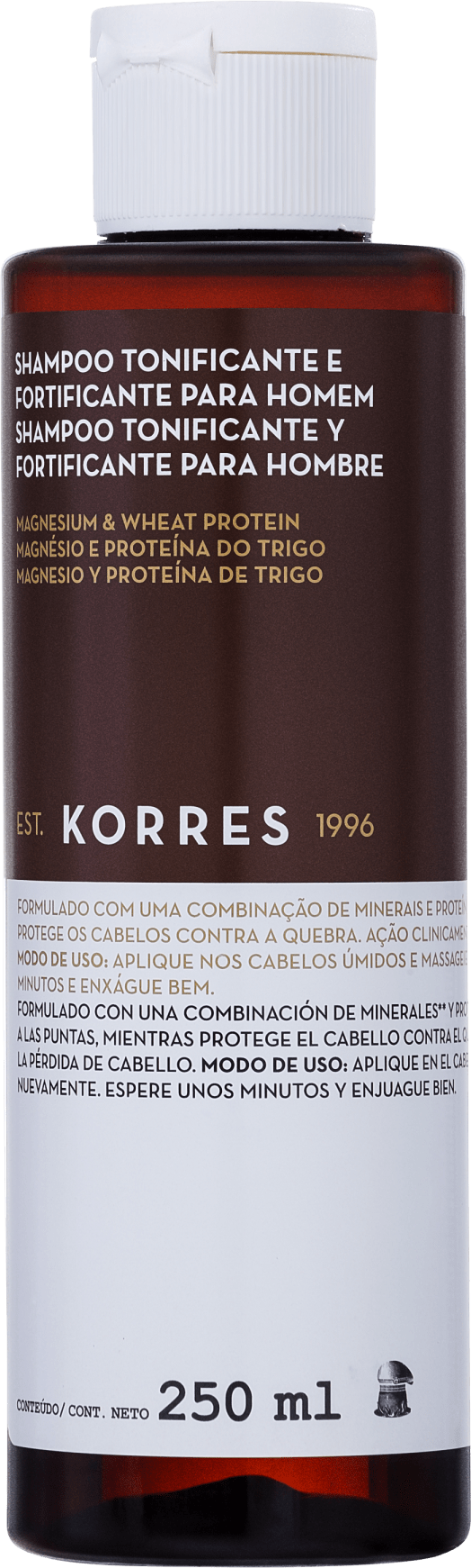 Korres Magnesium & Wheat Protein - Shampoo Tonificante 250ml