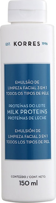 Korres Proteínas do Leite - Emulsão de Limpeza 3 em 1 150ml