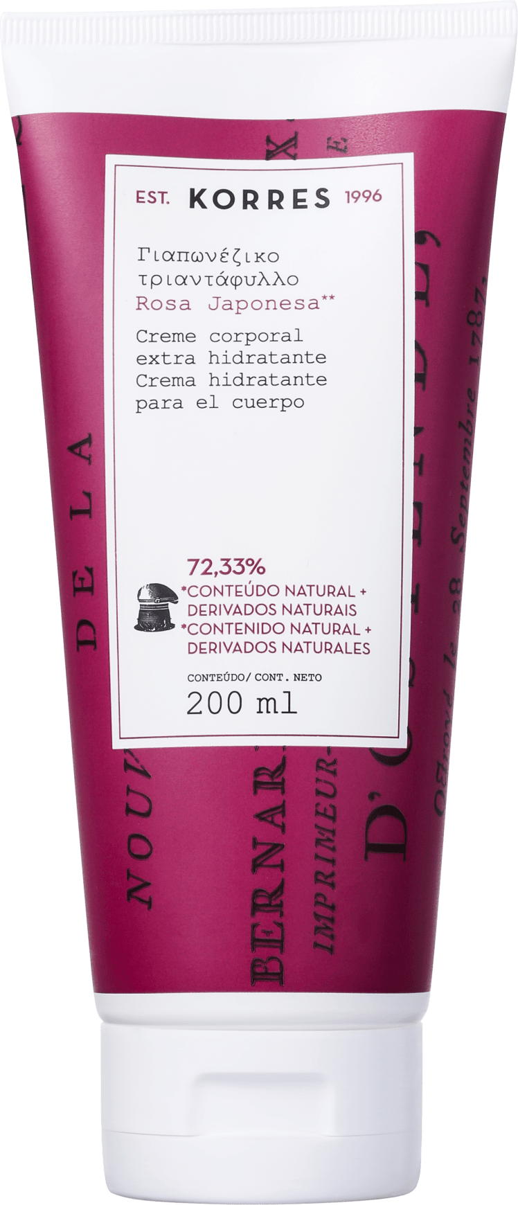 Korres Rosa Japonesa - Creme Hidratante Corporal 200ml