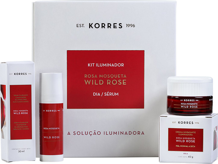 Kit Korres Wild Rose Pele Normal a Seca (2 produtos)