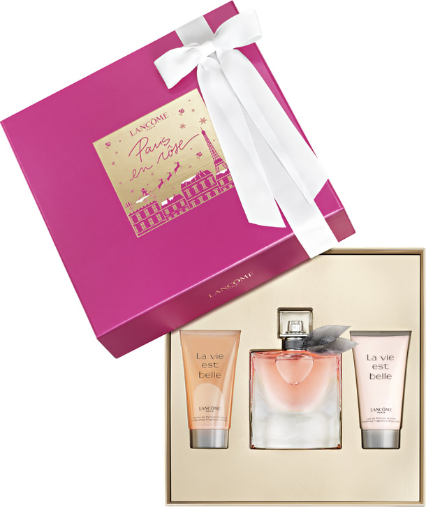 Conjunto La Vie Est Belle Lancôme Feminino - Eau de Parfum 50ml + Gel de Banho 50ml + Loção Corporal 50ml