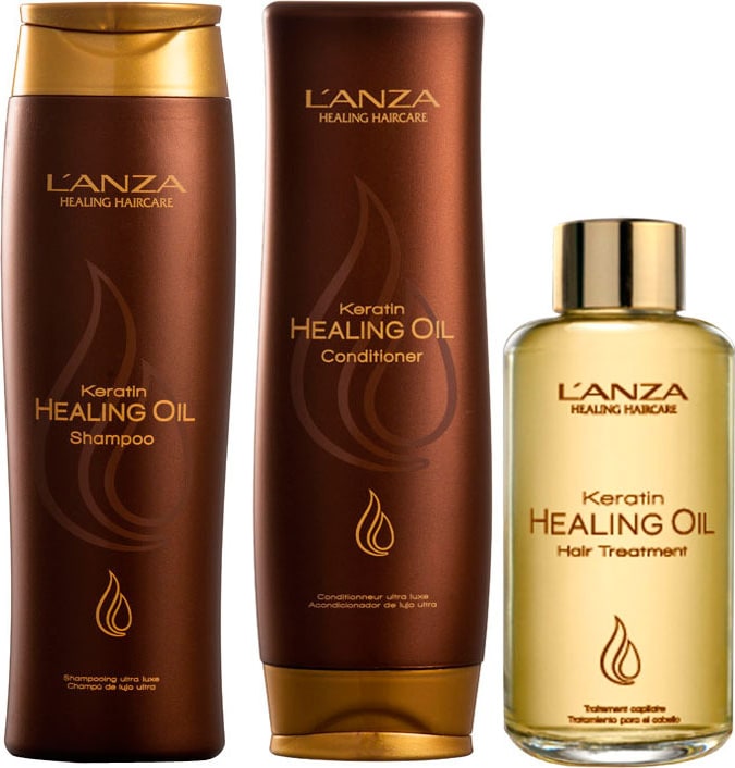 L'Anza Keratin Healing Oil Treatment Kit (3 Produtos)