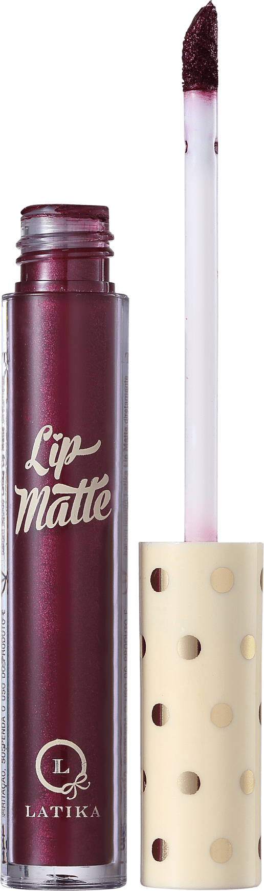 Latika Lip Vinho Nº 41 - Batom Líquido Metálico 4ml