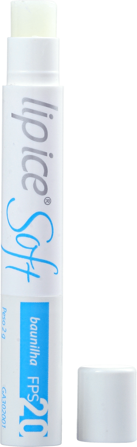 Lip Ice Soft Baunilha FPS 20 - Protetor Labial 2g