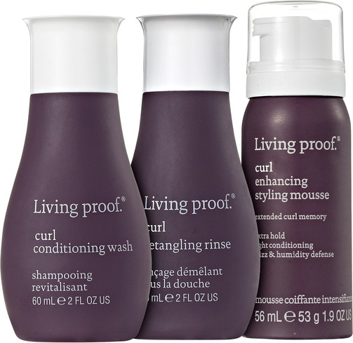 Living Proof Curl Mousse Travel Kit (3 Produtos)