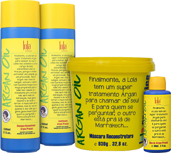 Lola Cosmetics Argan Oil Full Kit (4 Produtos)