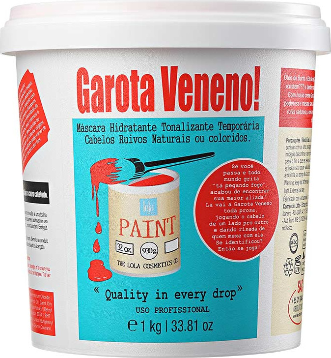 Lola Cosmetics Garota Veneno - Máscara Tonalizante 1kg
