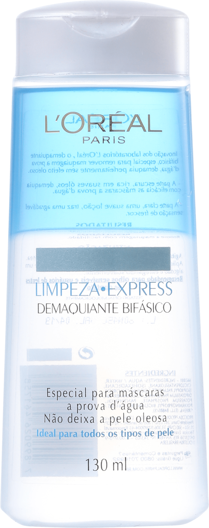 L'Oréal Paris Limpeza Express Dermo-Expertise - Demaquilante Bifásico 130ml