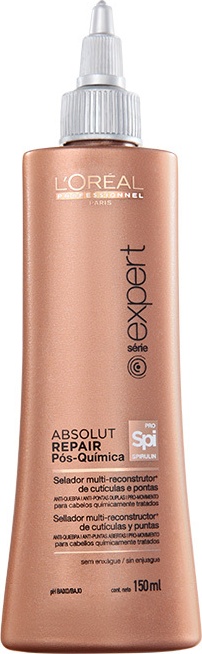 L'Oréal Professionnel Absolut Repair Pós-Química Selador Multi-reconstrutor de Cutículas e Pontas Duplas - Tratamento 150ml